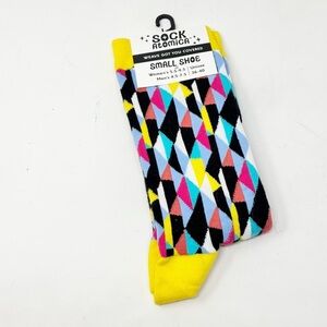 New SOCK ATOMICA Women’s Multicolor Geometric Print Mid Calf Socks 5.5 - 9.5